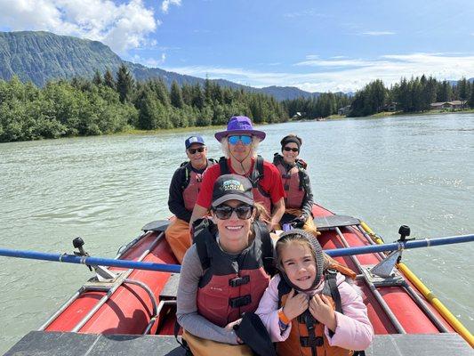 Family raft trip