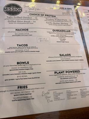 Menu 9/28/24!