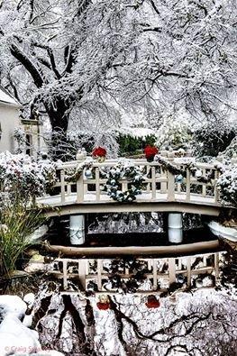 Chandor bridge in snow