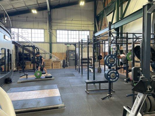 Barbell weight area, oloy pads