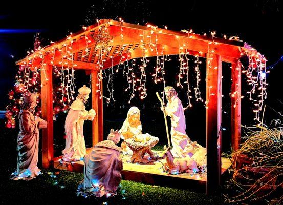 Hand-made nativity.  Absolutely beautiful.