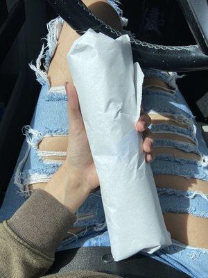 This was the huge shawarma that they gave to me hahaha