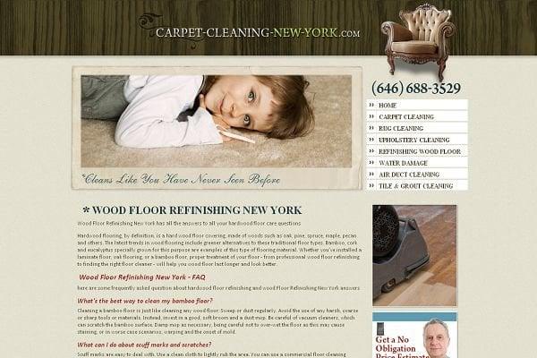 Wood Floor Refinishing New York - Carpet Cleaning New York