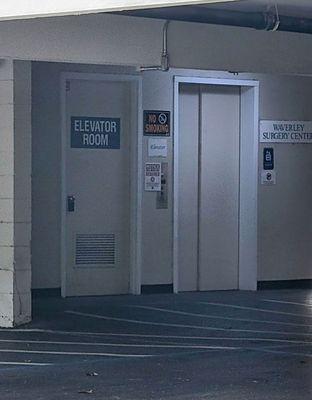 Elevator to entrance