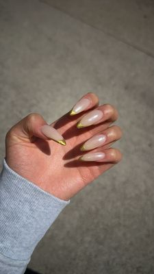 Dip Set - Gold French Tip