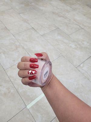 Valentines nail design