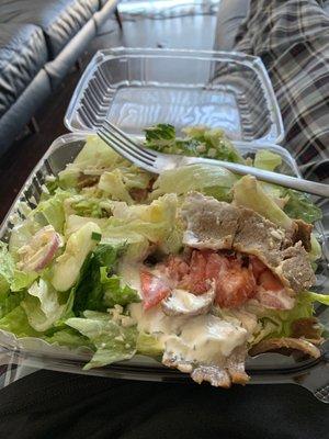 Greek Salad with Gyros