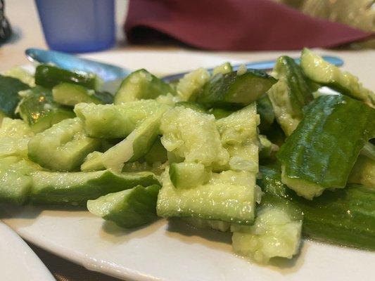 6. Cucumber with Garlic Sauce