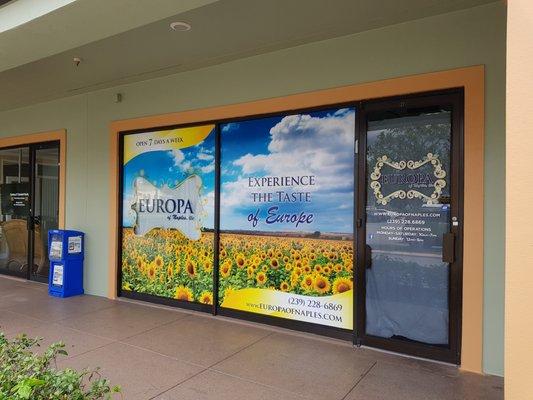 Our store front located in the Liberty Plaza