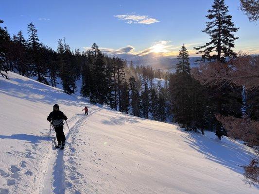 Backcountry splitboarding