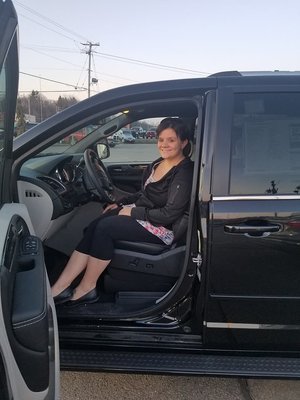 Me in my new Dodge Grand Caravan Stow and Go!