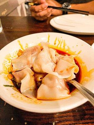 Wontons in Chili Oil