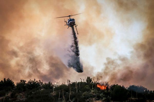 Fighting fire in the Bell 212