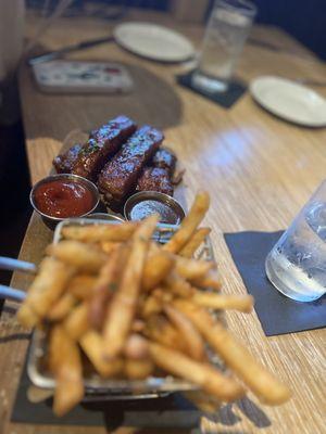 Ribs and fries