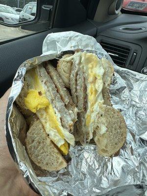 Sausage egg and cheese