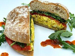 Tofu Scramble Sandwich