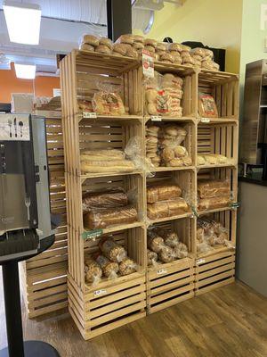 Fresh breads and rolls