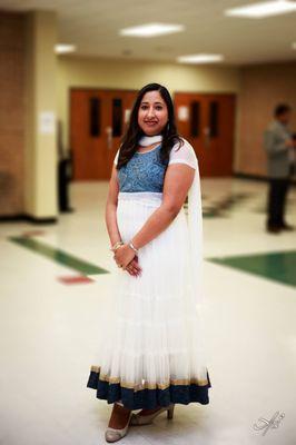 pretty Indu in our Anarkali