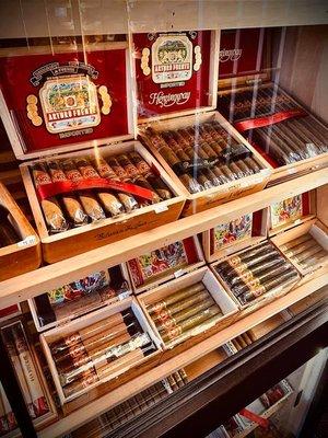 Fully stocked humidors