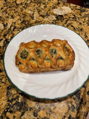 Spinach cheese puff pastry