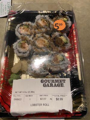 $6 Wednesday sushi special