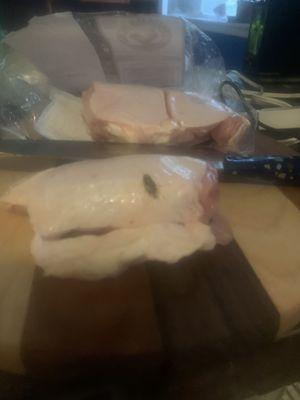 Dead cockroach on my chicken thighs