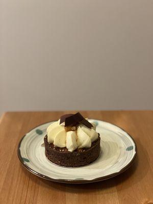 Banana chocolate tart