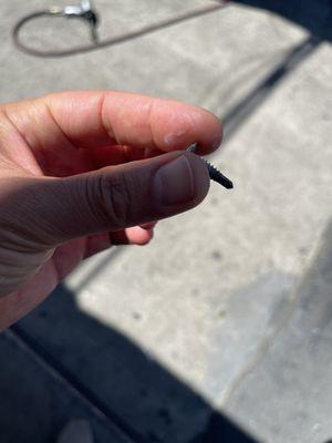 The screw in my tire.