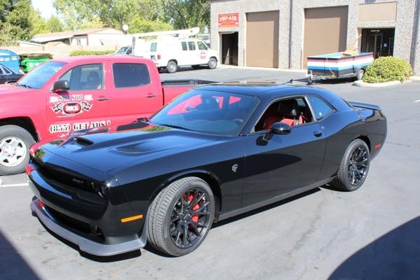 Dodge Challenger SRT HellCat before graphics are installed