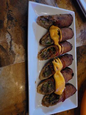 Cheesesteak Spring Rolls