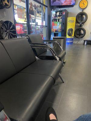 Waiting lounge at PK tires