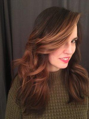 Soft, long lasting, balayage color