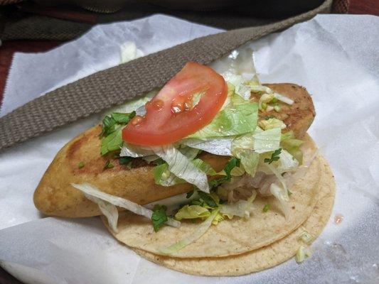 Chile relleno taco...super good! No stem and lots of cheese!