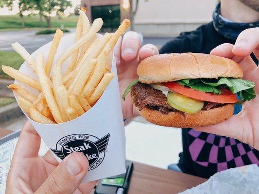 Original Double 'n Cheese Steakburger 'n Fries