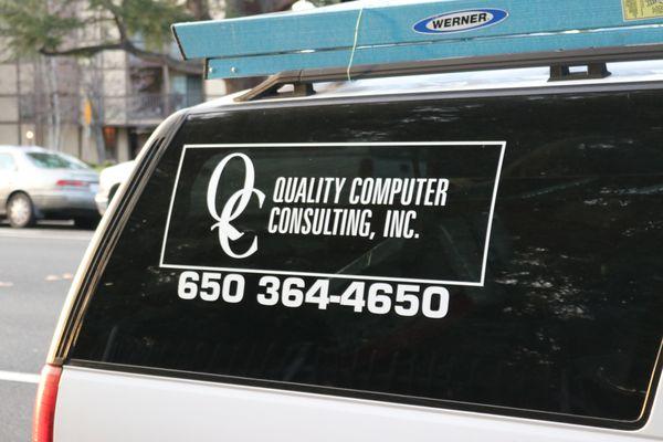 Branding on one of the trucks in our QC Fleet!