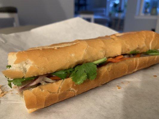 Combo Ham Sandwich foot long $7.15 it's yummy but any Viet sandwiches costs more than $5 is a rip off IMO