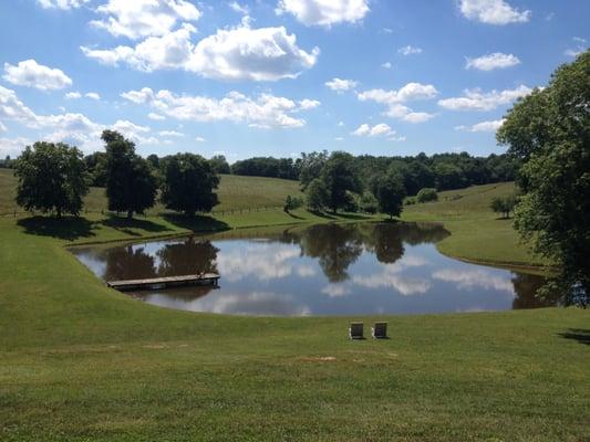 lake on the property