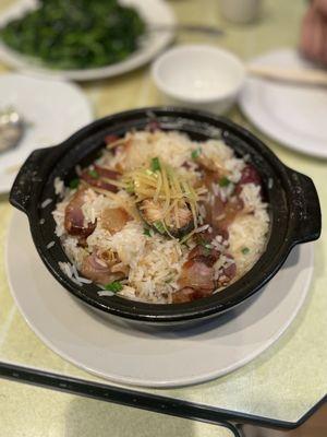 Salty fish, Chinese sausage, and bacon claypot rice. As real as it gets - soooo good!