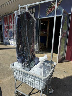 Today's load of laundry.