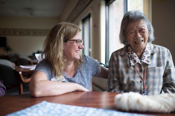 Tenants at our two apartment buildings form friendships with our dedicated, caring staff.