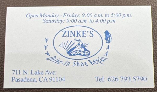 Zinke's Shoe Repair