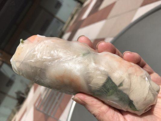 This is just one of the 2 in an order of summer roll! It is delicious!! :)