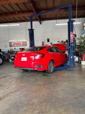 Japanese Car Service on Burbank Blvd /they can fix anything. Been going here over 20 years. Saved a ton of money too.