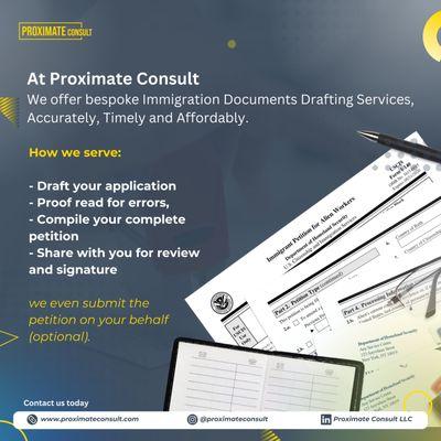 Use our error-free Immigration Document Drafting Services