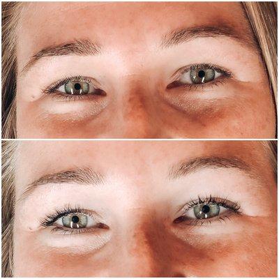 Before & After | Lash Lift & Tint