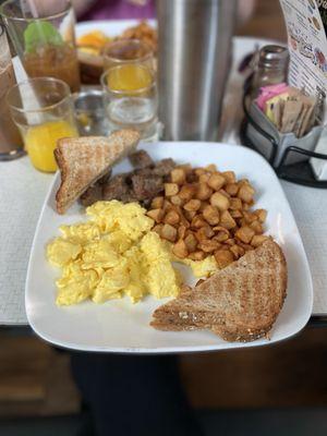 Square Breakfast with Vegan Italian Sausage