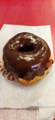 Delicious plump chocolate donut!! So good and so fresh!!