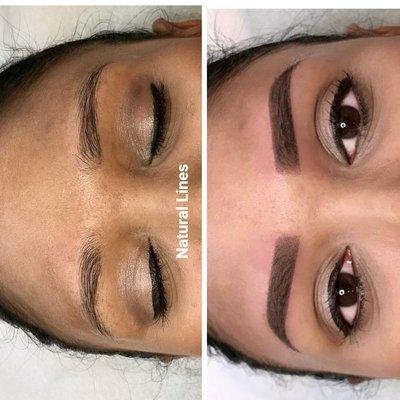 Microblading eyebrows