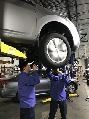 John and his crew are pros. They isolated a noise in my car and had me come into the bay to make sure it was the same noise I was hearing.