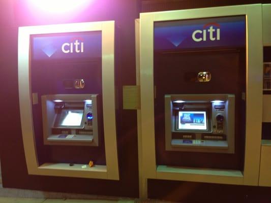 Two ATMs outside